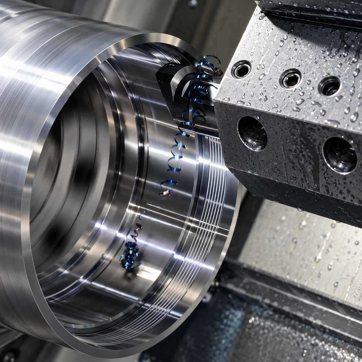 CNC turning of an internal diameter